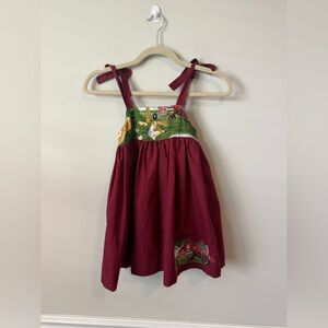 Boutique girls farm style dress size 5-6 NWOT